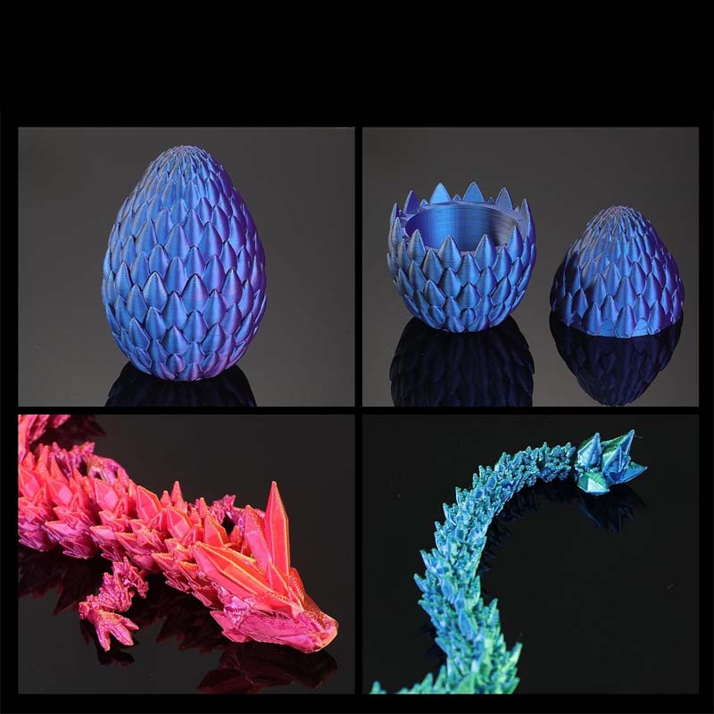 Gemstone Dragon Egg Ornaments