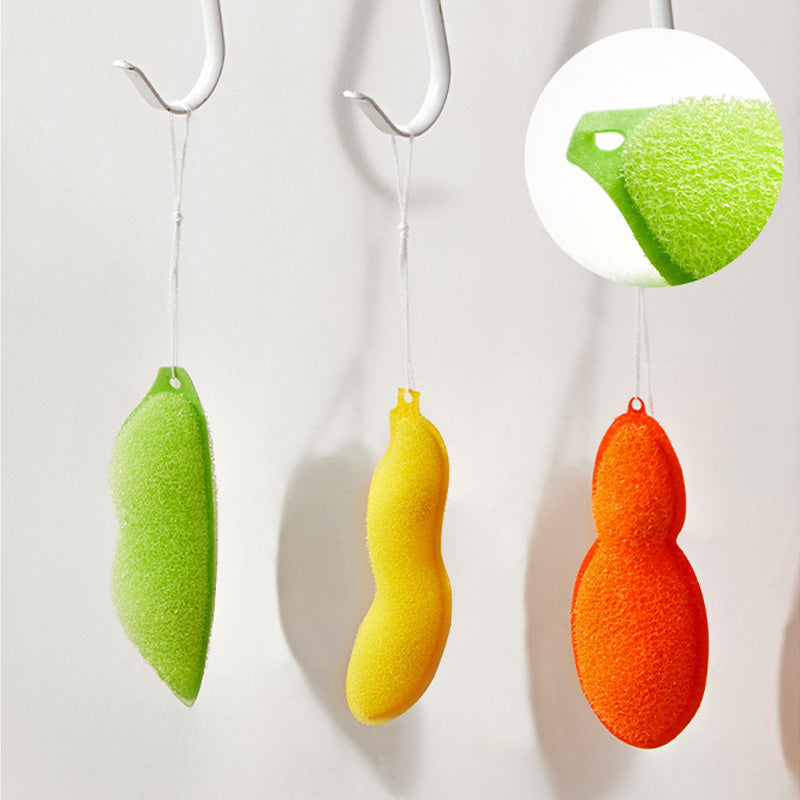 Beans Shaped Bottle Cleaning Sponge