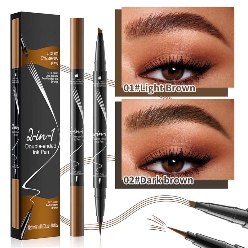 2-In-1 Waterproof Long-Lasting Eyebrow Pen