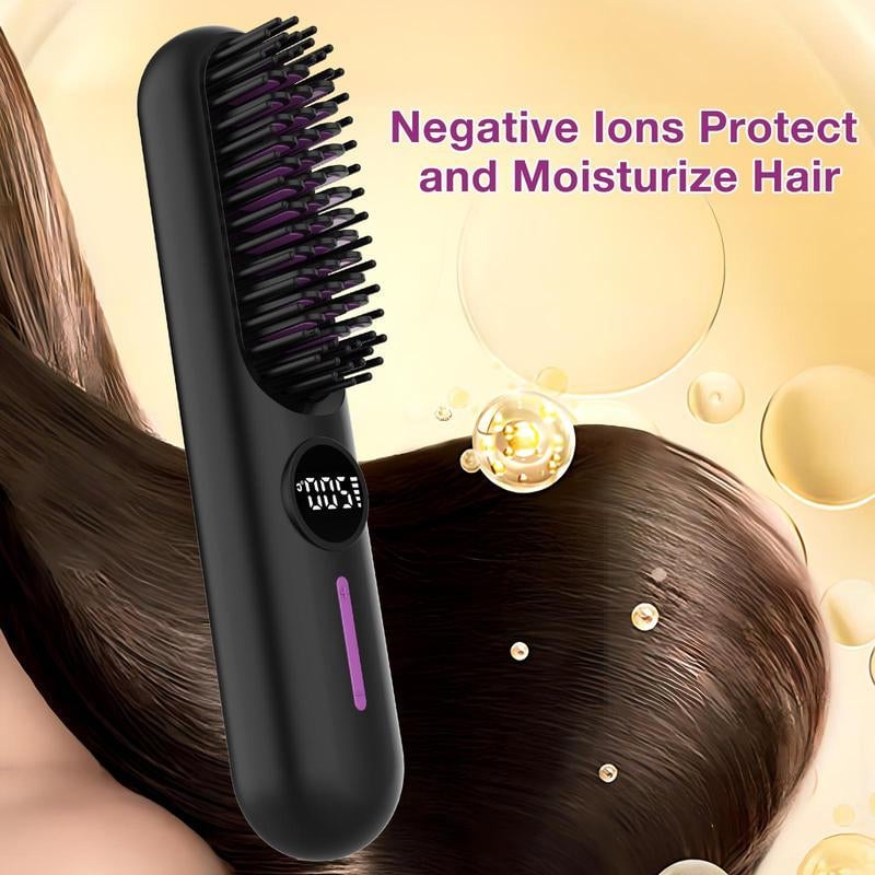 Portable Cordless Straightener Brush