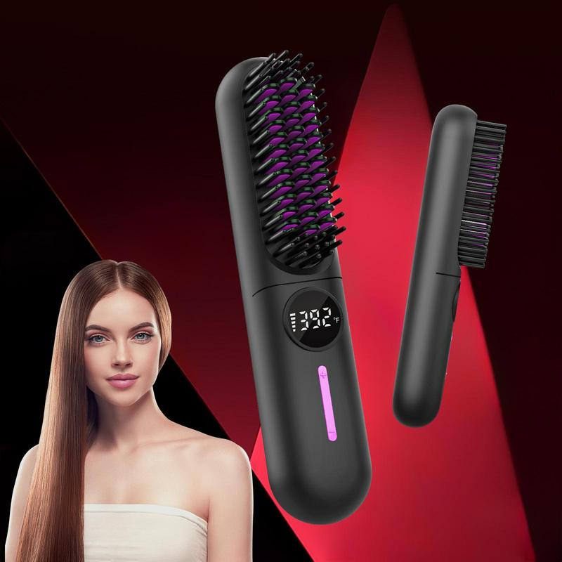 Portable Cordless Straightener Brush