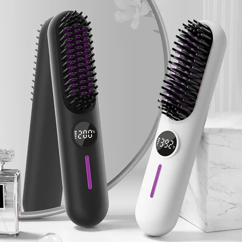 Portable Cordless Straightener Brush