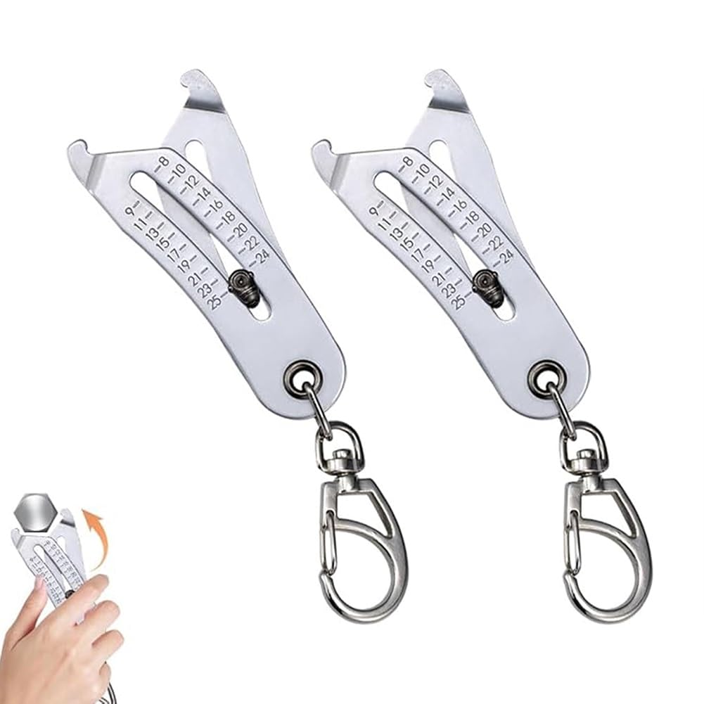 Portable Precise Thread Size Checker Keychain