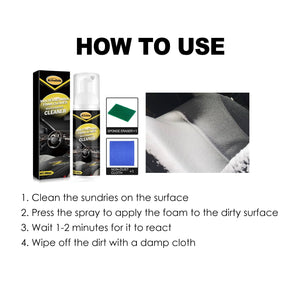 Multi-Purpose Automotive Interior Foam Cleaner Set