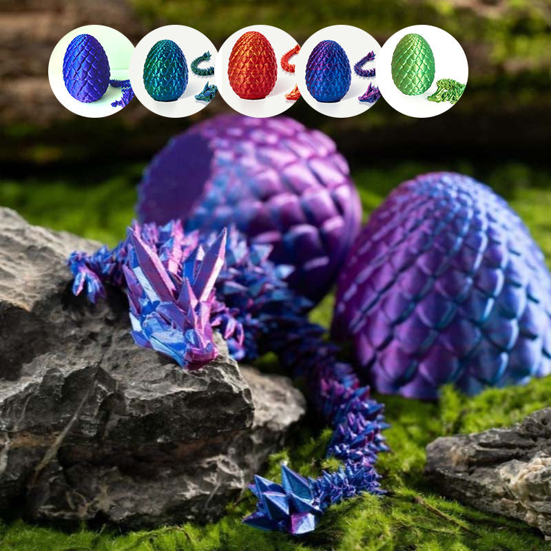 Gemstone Dragon Egg Ornaments