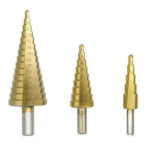 Titanium Step Drill Bit Set