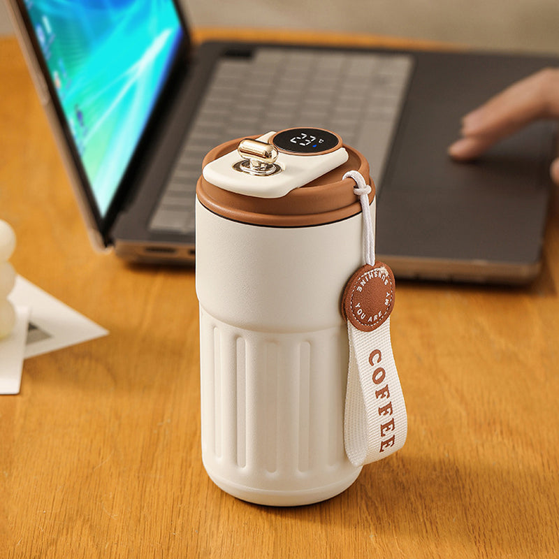 Coffee Thermos With Temperature Indicator