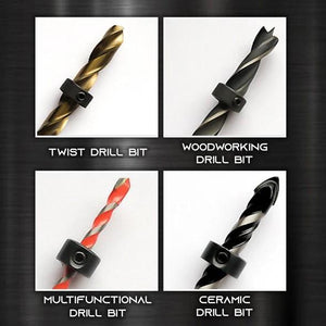 Drill Bit Depth Stop Collar Set