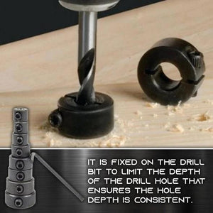 Drill Bit Depth Stop Collar Set