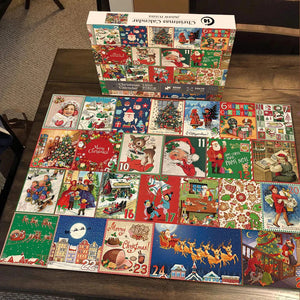 Christmas Advent Calendar Jigsaw Puzzle Blind Box 1000/1008pcs