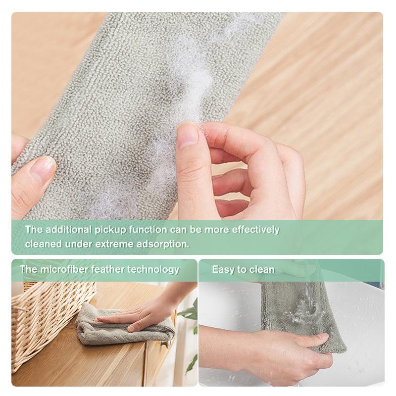 Retractable Microfiber Dust Brush Mop