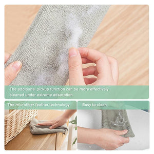 Retractable Microfiber Dust Brush Mop