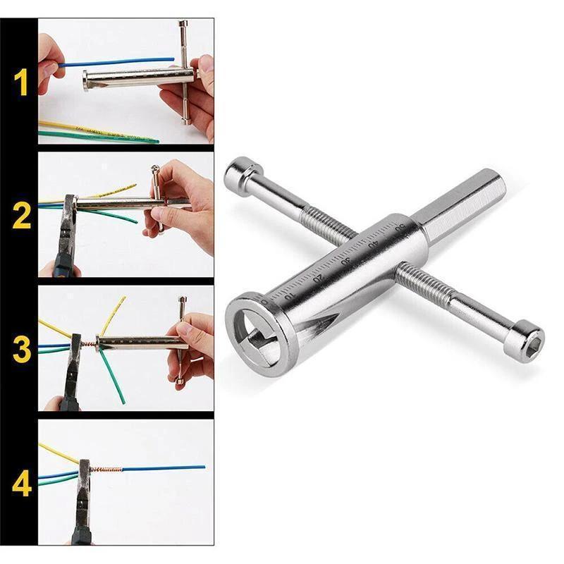 WIRE STRIPPING AND TWISTING TOOL