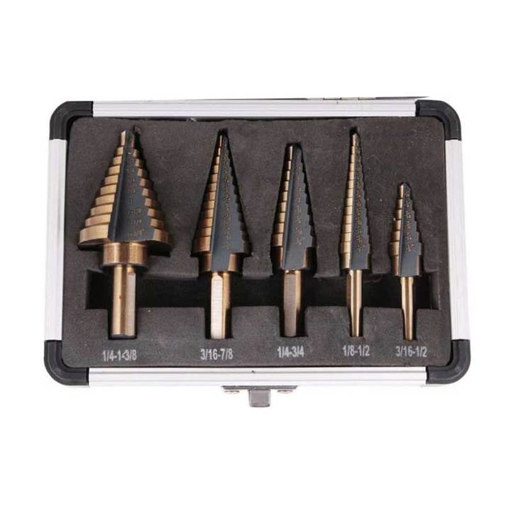 Titanium Step Drill Bit Set