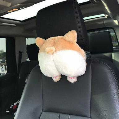 Corgi Butt Car Seat Headrest