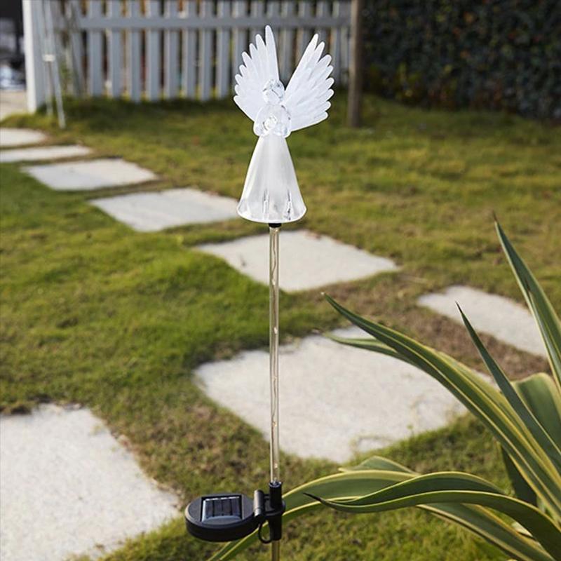 Solar-Powered LED Angel Light